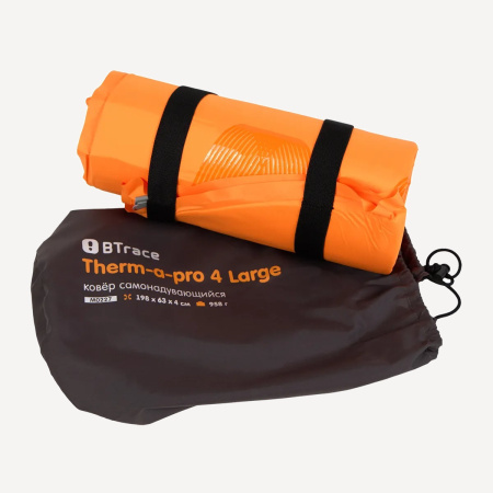Ковер самонадув BTrace Therm-a-Pro 4 Large (198*63*4 см, Оранжевый)